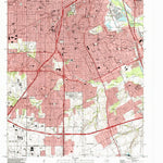 United States Geological Survey Oak Cliff, TX (1995, 24000-Scale) digital map