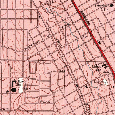 United States Geological Survey Oak Cliff, TX (1995, 24000-Scale) digital map