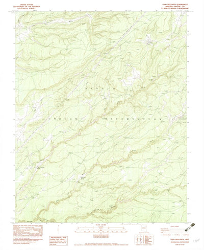 United States Geological Survey Oak Creek Mountain, AZ (1983, 24000-Scale) digital map