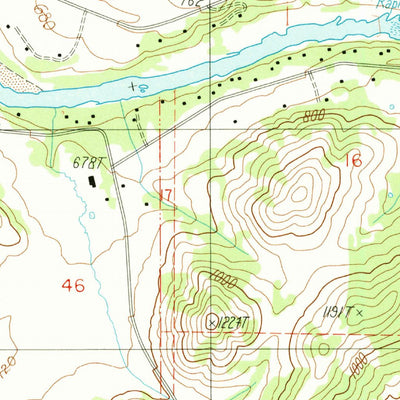 United States Geological Survey Oak Creek Valley, OR (1987, 24000-Scale) digital map