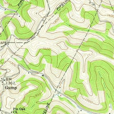 United States Geological Survey Oak Forest, PA (1961, 24000-Scale) digital map