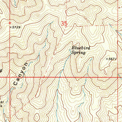 United States Geological Survey Oak Grove Canyon, AZ (1972, 24000-Scale) digital map