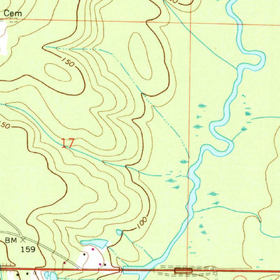 United States Geological Survey Oak Grove, FL-AL (1973, 24000-Scale) digital map