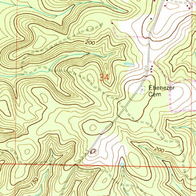 United States Geological Survey Oak Grove, FL-AL (1973, 24000-Scale) digital map