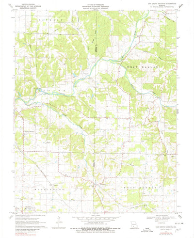 United States Geological Survey Oak Grove Heights, MO (1970, 24000-Scale) digital map