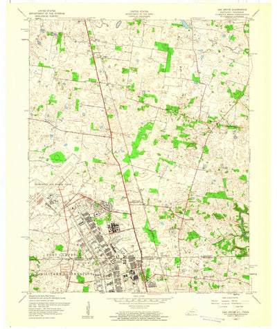 United States Geological Survey Oak Grove, KY-TN (1957, 24000-Scale) digital map
