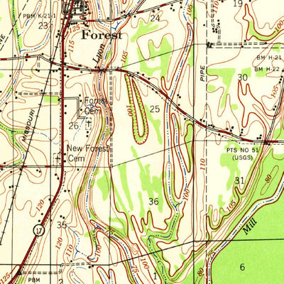 United States Geological Survey Oak Grove, LA (1958, 62500-Scale) digital map