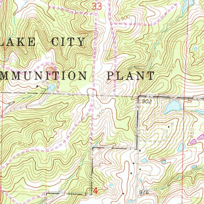 United States Geological Survey Oak Grove, MO (1965, 24000-Scale) digital map