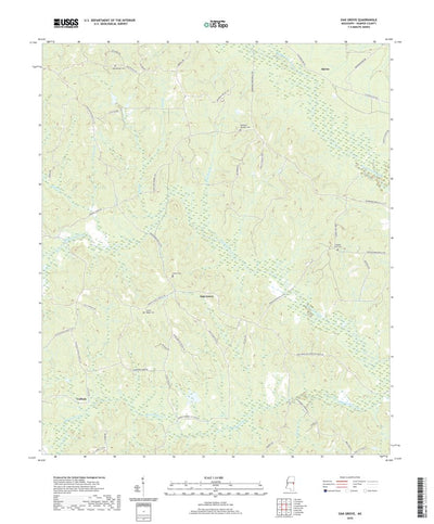 United States Geological Survey Oak Grove, MS (2020, 24000-Scale) digital map