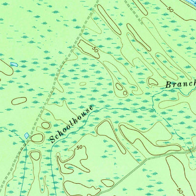 United States Geological Survey Oak Grove, SC (1972, 24000-Scale) digital map