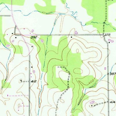 United States Geological Survey Oak Grove, TX (1950, 24000-Scale) digital map