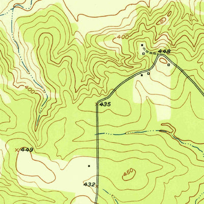 United States Geological Survey Oak Grove, TX (1951, 24000-Scale) digital map