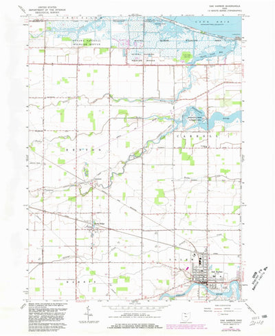 United States Geological Survey Oak Harbor, OH (1967, 24000-Scale) digital map
