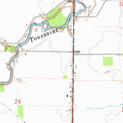 United States Geological Survey Oak Harbor, OH (1967, 24000-Scale) digital map
