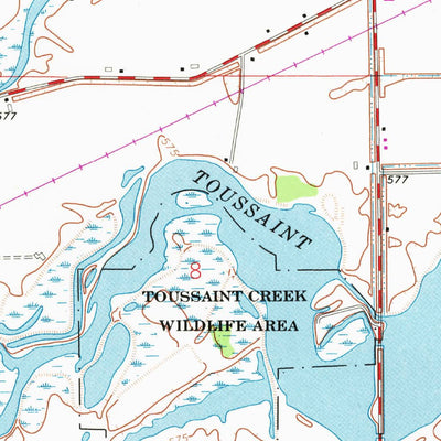 United States Geological Survey Oak Harbor, OH (1967, 24000-Scale) digital map
