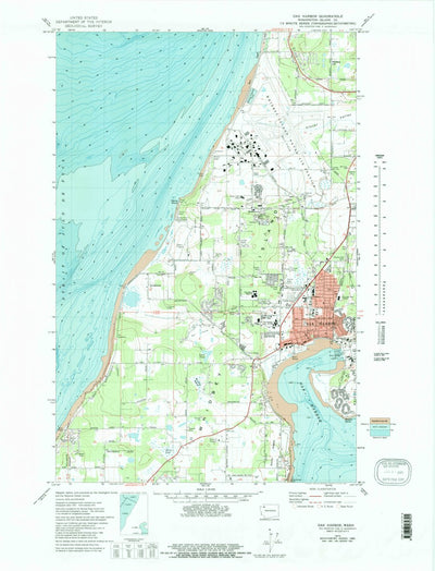 United States Geological Survey Oak Harbor, WA (1973, 24000-Scale) digital map