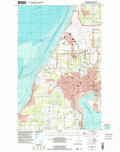 United States Geological Survey Oak Harbor, WA (1998, 24000-Scale) digital map
