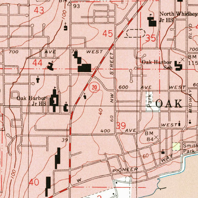 United States Geological Survey Oak Harbor, WA (1998, 24000-Scale) digital map