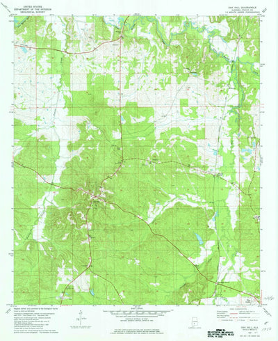 United States Geological Survey Oak Hill, AL (1981, 24000-Scale) digital map