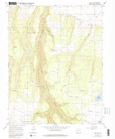 United States Geological Survey Oak Hill, CO (1964, 24000-Scale) digital map
