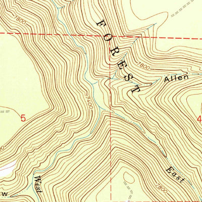 United States Geological Survey Oak Hill, CO (1964, 24000-Scale) digital map