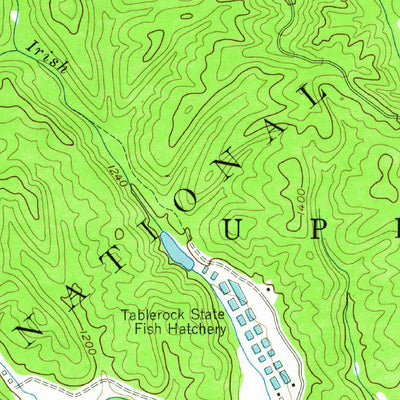 United States Geological Survey Oak Hill, NC (1956, 24000-Scale) digital map