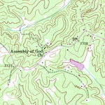 United States Geological Survey Oak Hill, NC (1993, 24000-Scale) digital map