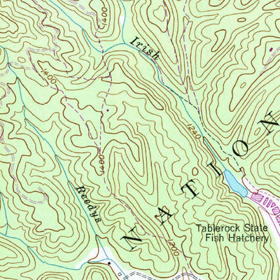 United States Geological Survey Oak Hill, NC (1993, 24000-Scale) digital map