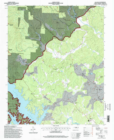 United States Geological Survey Oak Hill, NC (1994, 24000-Scale) digital map
