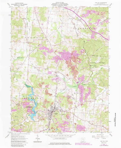 United States Geological Survey Oak Hill, OH (1961, 24000-Scale) digital map