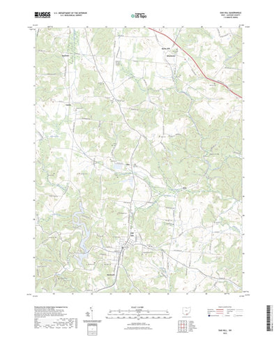 United States Geological Survey Oak Hill, OH (2023, 24000-Scale) digital map