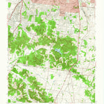 United States Geological Survey Oak Hill, TN (1953, 24000-Scale) digital map