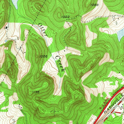 United States Geological Survey Oak Hill, TN (1953, 24000-Scale) digital map