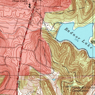 United States Geological Survey Oak Hill, TN (1997, 24000-Scale) digital map