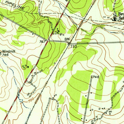 United States Geological Survey Oak Hill, TX (1955, 24000-Scale) digital map