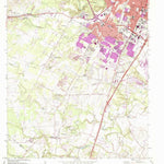 United States Geological Survey Oak Hill, TX (1966, 24000-Scale) digital map