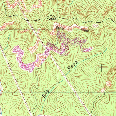 United States Geological Survey Oak Hill, WV (1997, 24000-Scale) digital map