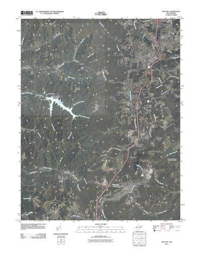 United States Geological Survey Oak Hill, WV (2011, 24000-Scale) digital map