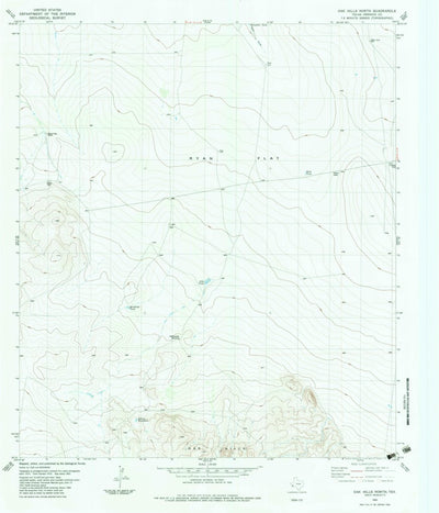 United States Geological Survey Oak Hills North, TX (1983, 24000-Scale) digital map