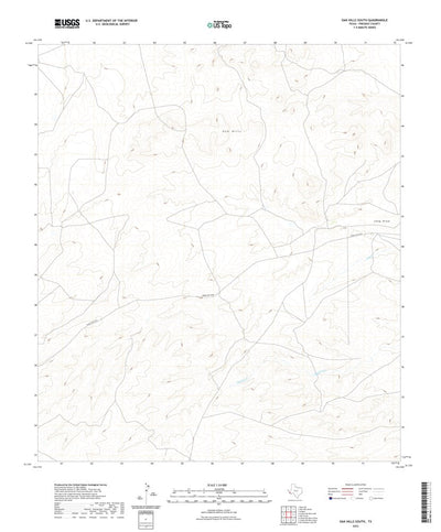 United States Geological Survey Oak Hills South, TX (2022, 24000-Scale) digital map