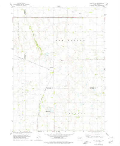 United States Geological Survey Oak Hollow, SD (1978, 24000-Scale) digital map