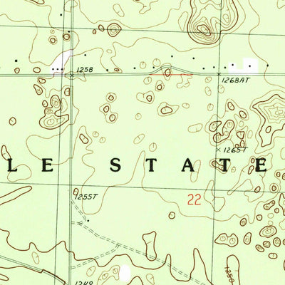 United States Geological Survey Oak Lake, MI (1986, 24000-Scale) digital map