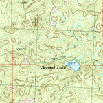United States Geological Survey Oak Lake, MI (1986, 24000-Scale) digital map