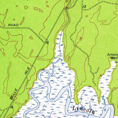 United States Geological Survey Oak Level, GA (1957, 24000-Scale) digital map