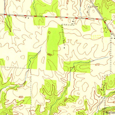 United States Geological Survey Oak Level, KY (1951, 24000-Scale) digital map