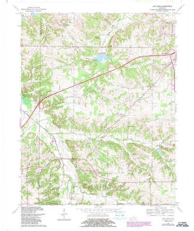 United States Geological Survey Oak Level, KY (1969, 24000-Scale) digital map