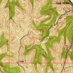 United States Geological Survey Oak Mills, KS-MO (1948, 24000-Scale) digital map