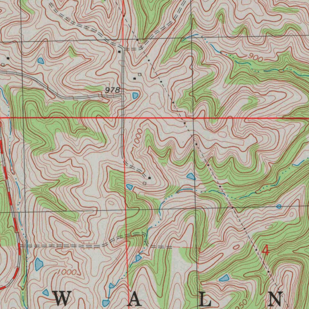 Oak Mills, KS-MO (1984, 24000-Scale) Map by United States Geological ...