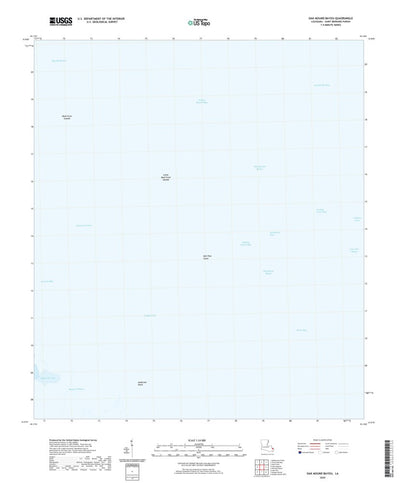 United States Geological Survey Oak Mound Bayou, LA (2020, 24000-Scale) digital map