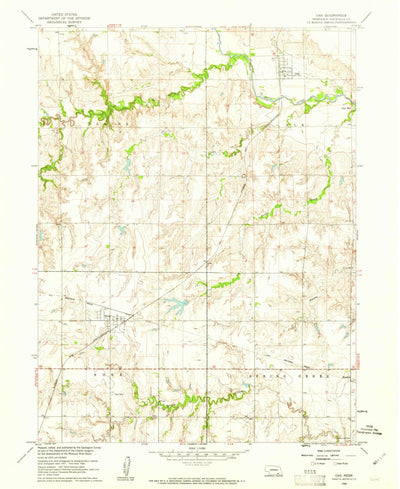 United States Geological Survey Oak, NE (1960, 24000-Scale) digital map